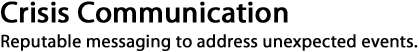 Crisis Communication